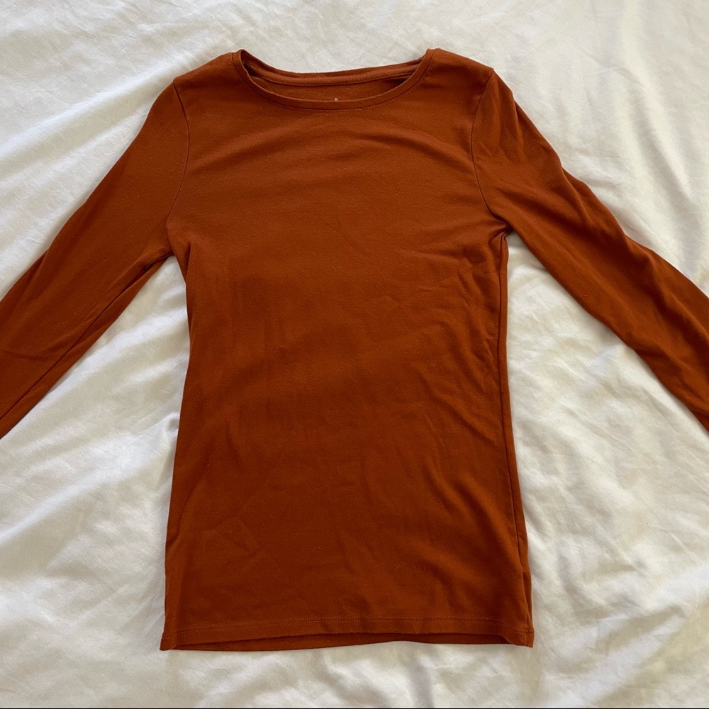 Pumpkin Orange Long sleeve shirt